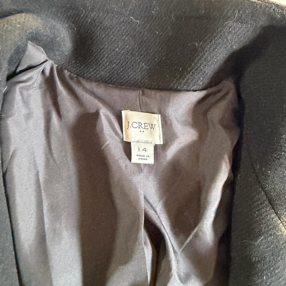 J. Crew Black Wool City Coat 14 - Picture 3 of 6